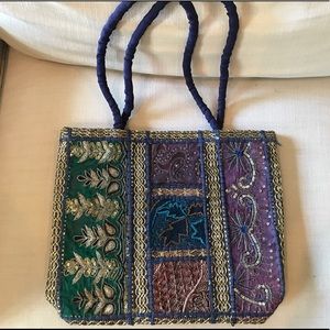 Handmade sparkly Indian Purse/handbag